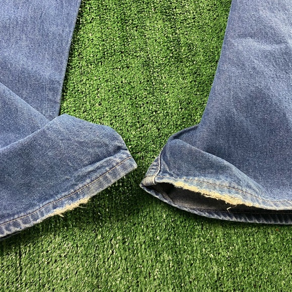 Carhartt FR Flame Retardant Size 42X32 Denim Blue Jeans Made In USA FRB100 - Picture 9 of 11